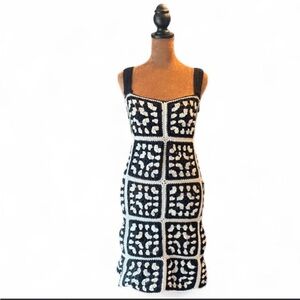 Handmade Crochet Dress Sz Small Festival Boho Hippy Eclectic Whimsygoth Retro